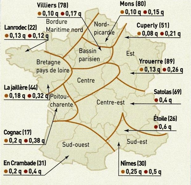 Carte semis tardifs