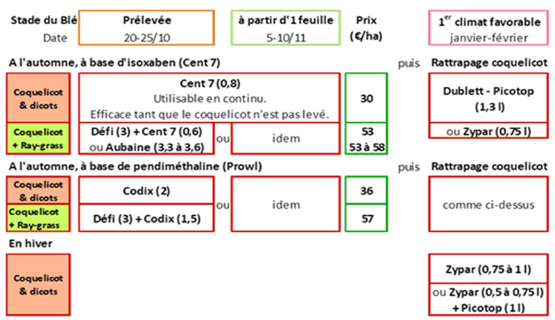 Programmes de désherbage pour contrôler les coquelicots dans les blés durs méditerranéens en présence de populations résistantes aux sulfonylurées