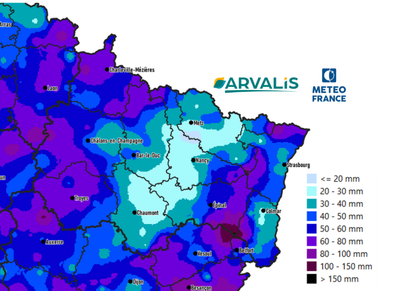 Carte 1 : Pluies du 1er au 15 mai 2026