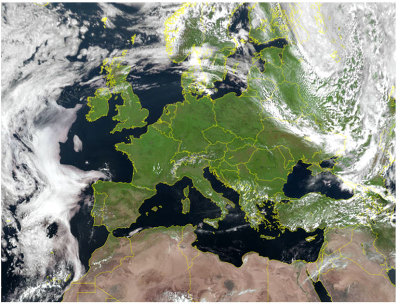 Figure 2 : Image satellite de l’Europe le 26 mai 2026