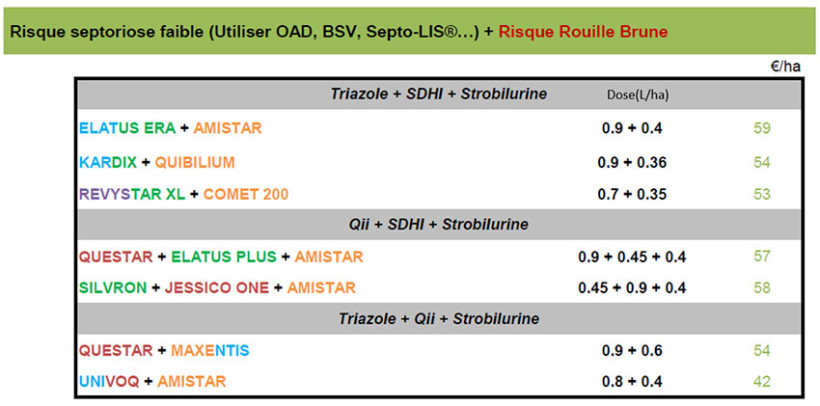 Tableau 1 : Exemples de programmes