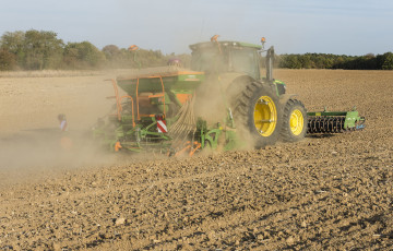 Semis de blé, en Hauts-de-France