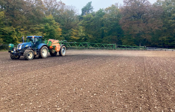 pulvérisateur herbicide prélevée sur blé 