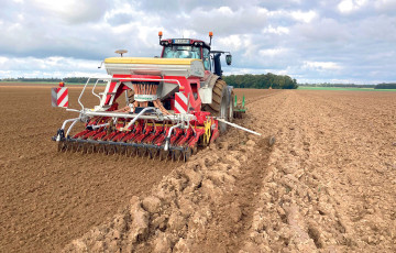 Semis de blé tendre d’hiver en Hauts-de-France