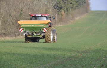 Apport d’azote au tallage du blé fin janvier 2023 en Aquitaine