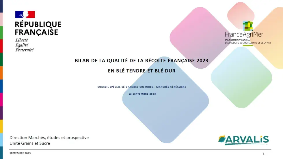 Bilan qualité récolte 2023