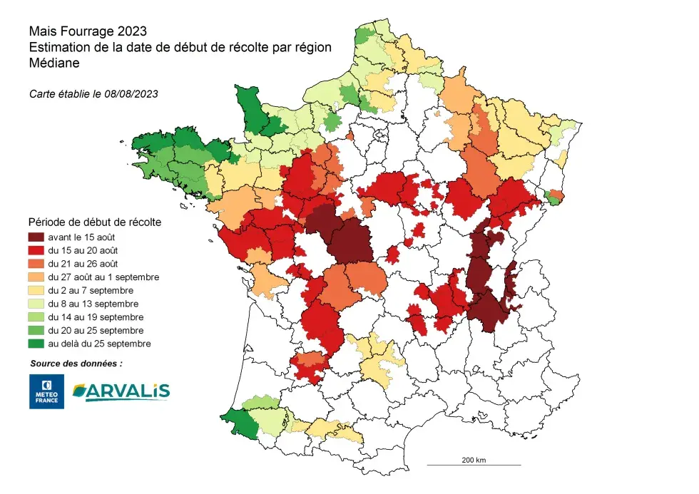 Carte date récolte 2023 080823