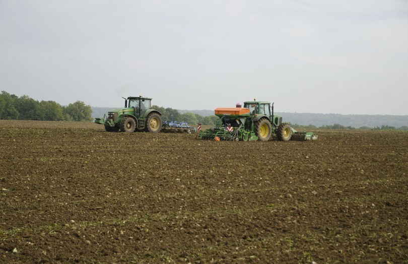 Chantiers de semis de blé dur en Occitanie en 2023